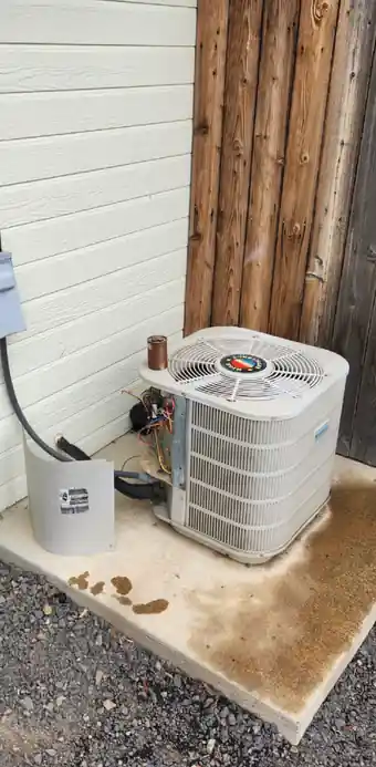 Condenser before replacement