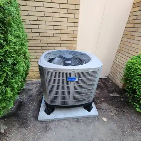 New condenser, front view